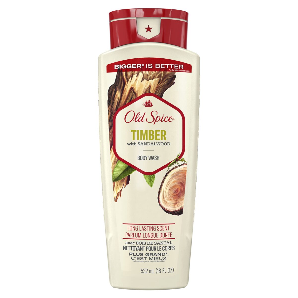 Old Spice Body Wash Timber (18 oz) - Image 1
