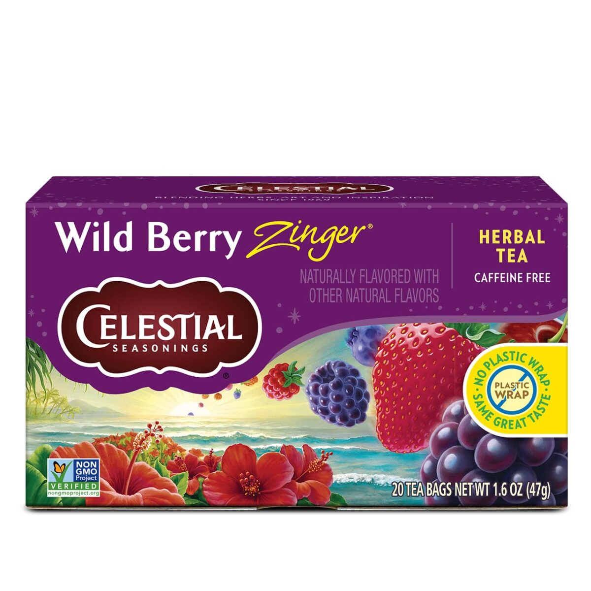 Celestial Seasonings Wild Berry Zinger Tea (20 ct) - Image 1