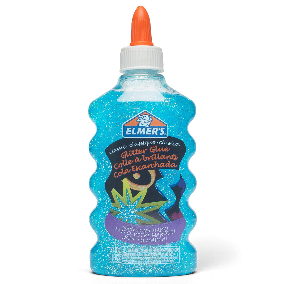 Elmer’s Liquid Glitter Glue Blue (6 oz) - Image 1