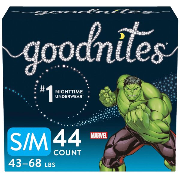 Goodnites Bedwetting Underwear Boys S/M (44 Count)