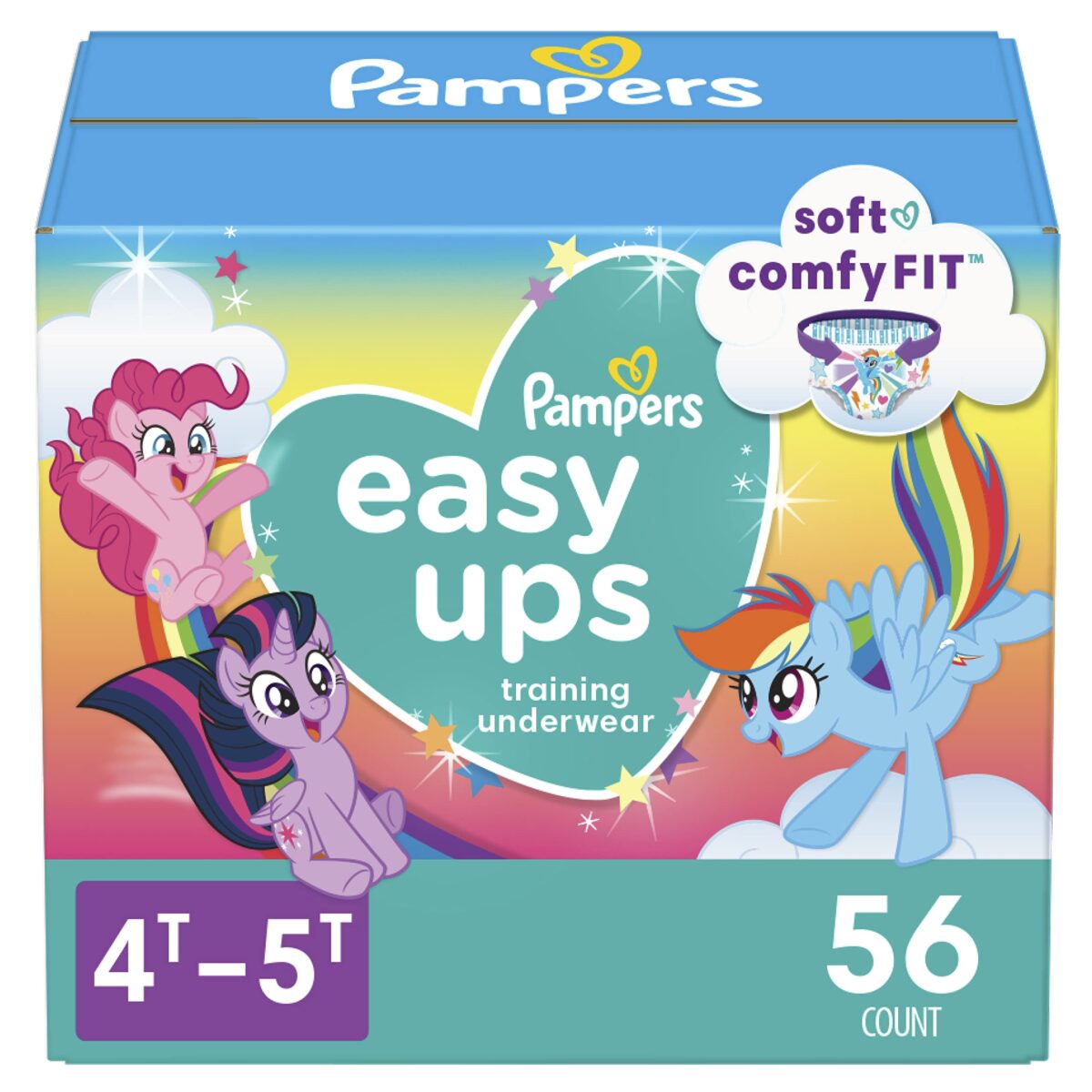 Pampers Easy Ups Training Pants Size 4T-5T (56 Count) - Image 1