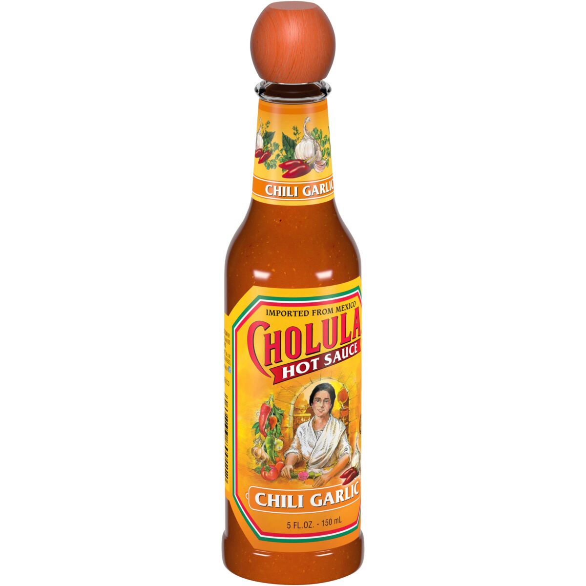 Cholula Chili Garlic Hot Sauce (5 oz) - Image 1