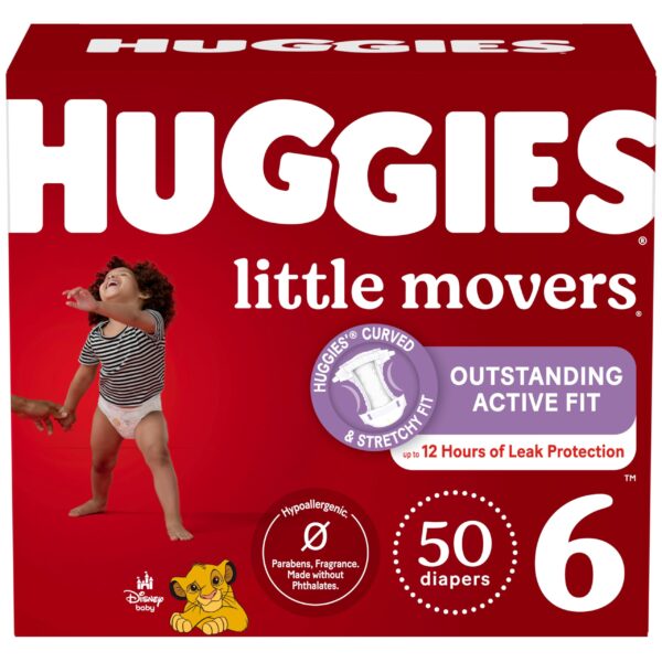 Huggies Little Movers Diapers Size 6 (50 Count)