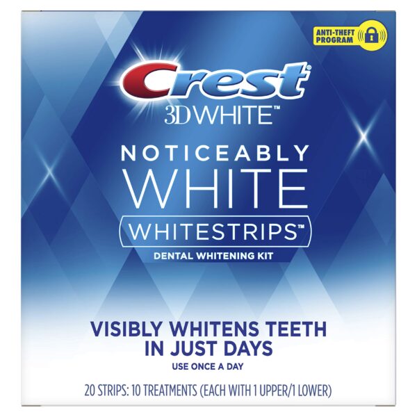 Crest 3D Whitestrips, Noticeably White (10 Count, 20 Strips)