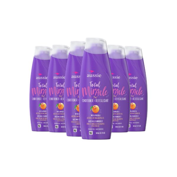 Aussie Total Miracle Conditioner with Apricot (12.1 oz, 6 Pack)