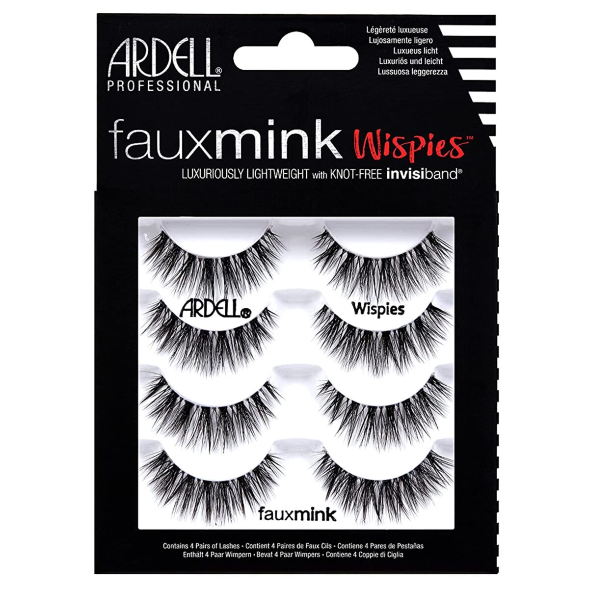 Ardell Faux Mink Wispies Lashes Multipack (4 Pairs) - Image 1