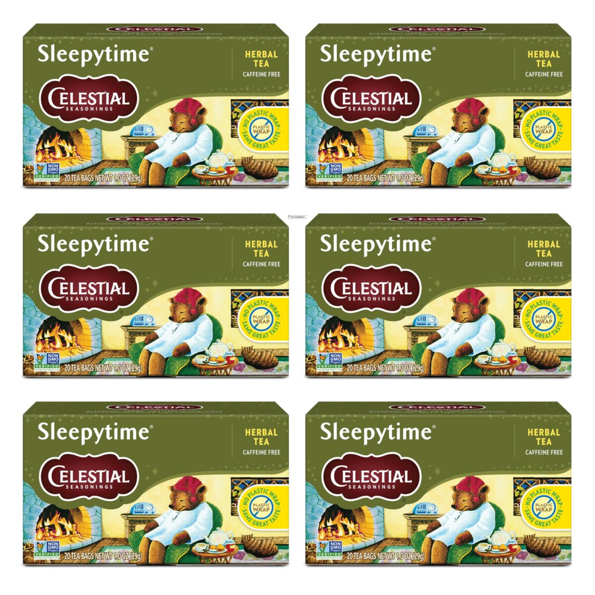 Celestial Seasonings Sleepytime Tea (20 Bags, 6 Pack) - Image 1