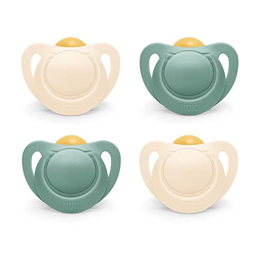 NUK Natural Rubber Pacifier Neutral (4 Pack)/12pk