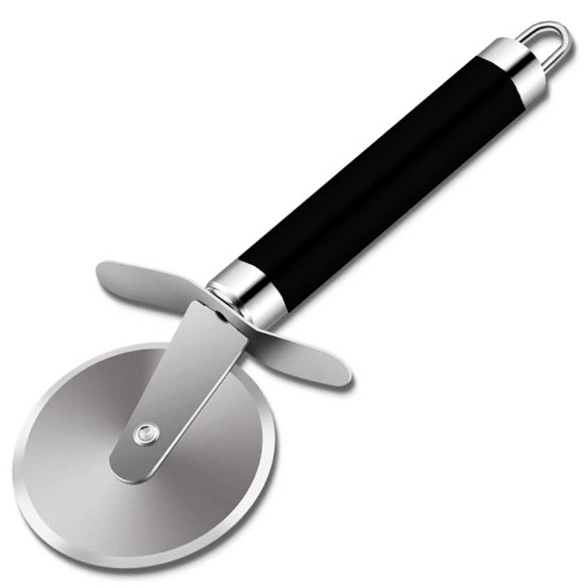 Version 1.0.0 Stainless Steel Pizza Cutter with Soft Grip Handle/72pk - Image 1