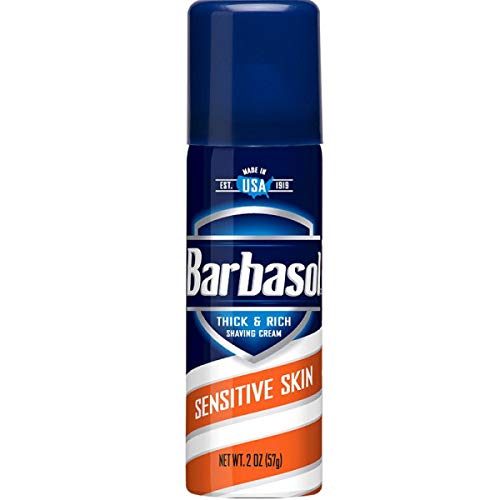 Barbasol Shaving Cream Sensitive Skin Travel Size (6 Pack)/24pk