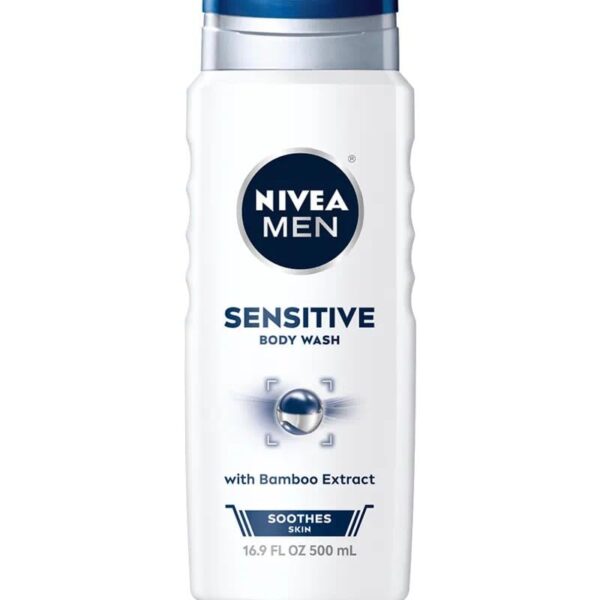NIVEA Men Sensitive 3-in-1 Body Wash (16.9 oz)/12pk