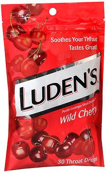 Luden's Throat Drops Wild Cherry (30 Count, 5 Pack)/12pk