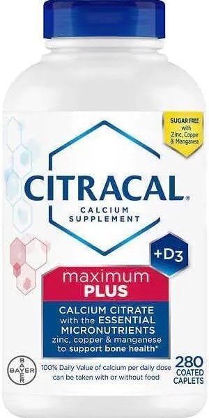 Citracal Maximum Plus Calcium + D3 (280 ct)/24pk