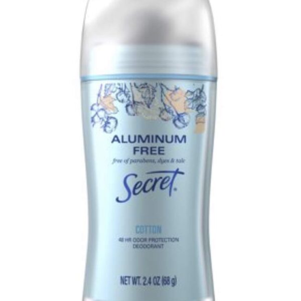 Secret Aluminum Free Deodorant Cotton (2.4 oz)/12pk