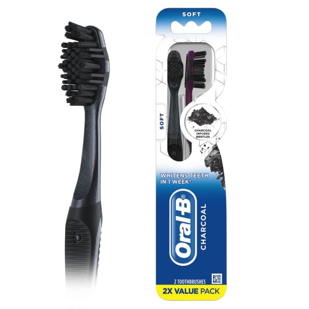 Version 1.0.0 Oral-B Charcoal Toothbrushes Soft (2 Count)/72pk - Image 1