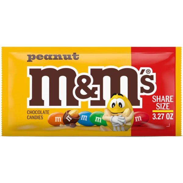 M&M'S Peanut Milk Chocolate Candy (3.27 oz)/144pk