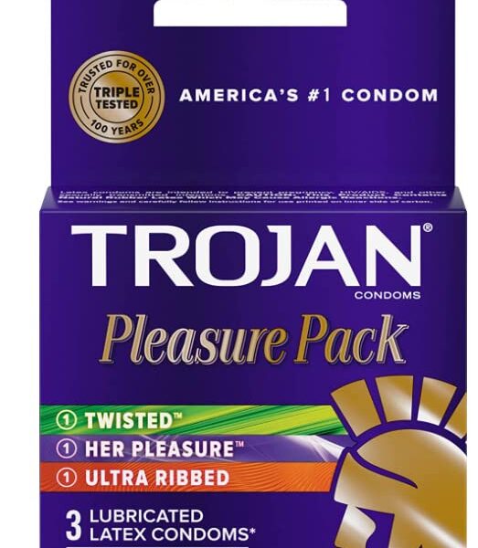 Trojan Pleasure Pack Condoms (3 Count, 4 Pack)/48pk
