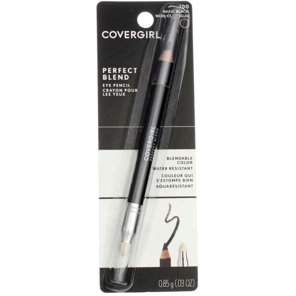 CoverGirl Perfect Blend Eye Pencil Basic Black (0.03 oz, 4 Pack)/72pk