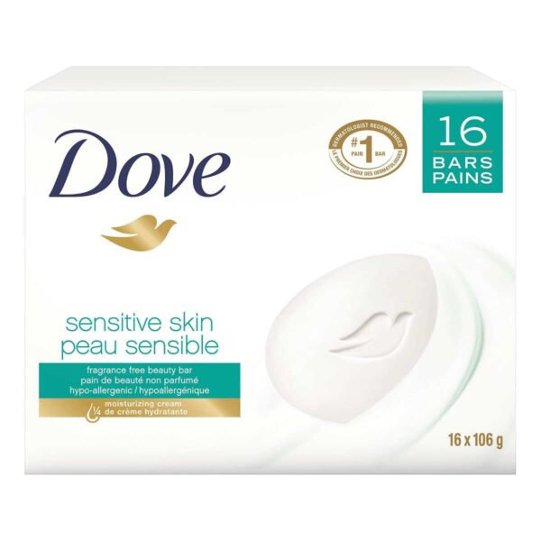 Dove Sensitive Skin Beauty Bar (3.73 oz, 16 pk)/48pk