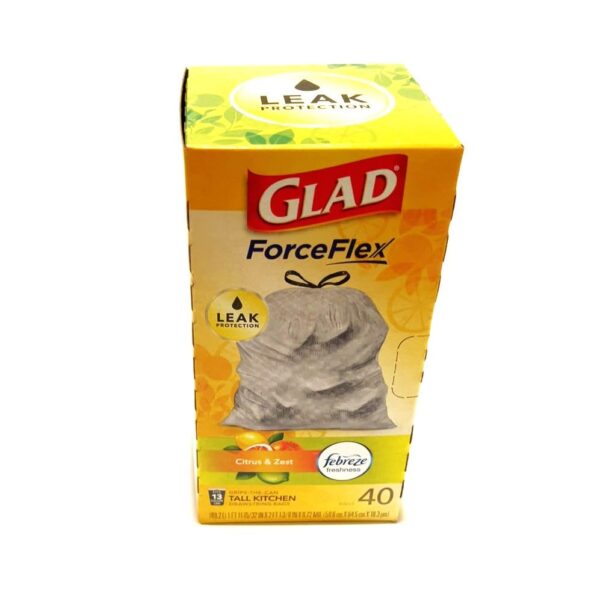 Glad Lemon Trash Bags 13 Gallon (40 ct)/6pk