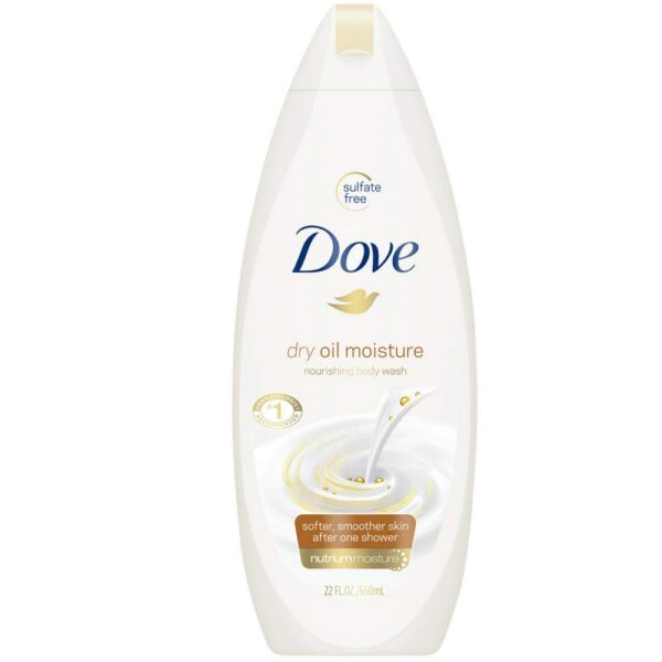 Dove Dry Oil Moisture Body Wash (22 oz, 4 Pack)/4pk