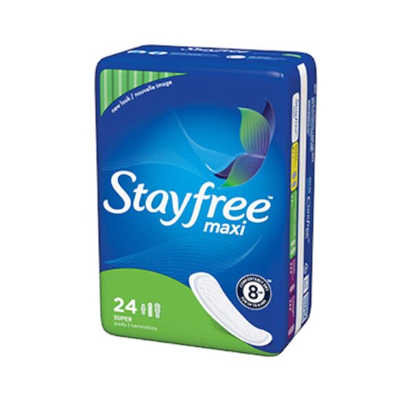 Stayfree Maxi Pads (24 Count)/6pk