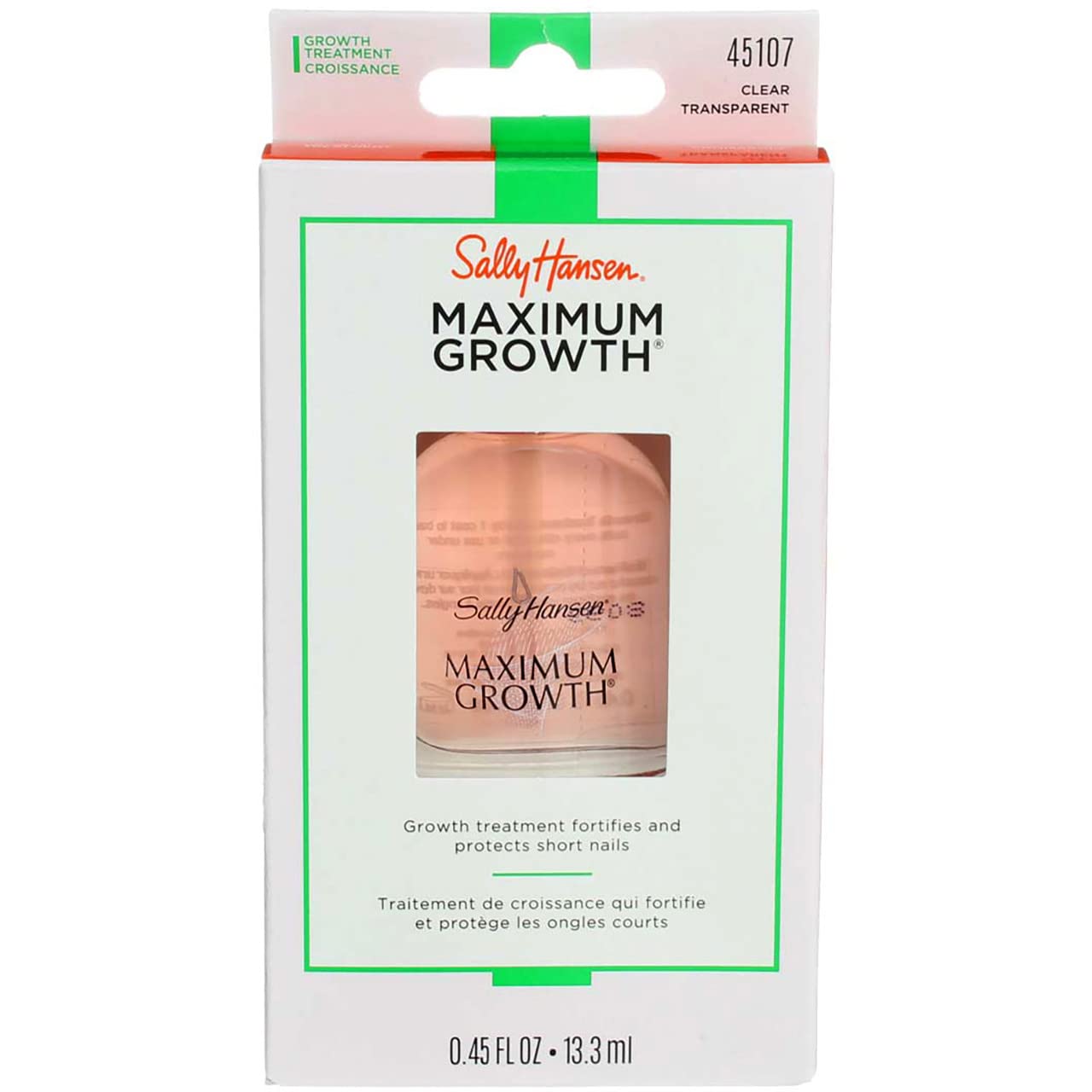 Version 1.0.0 Sally Hansen Maximum Growth Treatment Clear (0.45 oz, 2 Pack)/48pk - Image 1