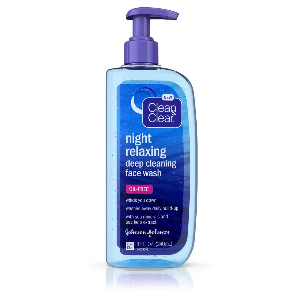 Version 1.0.0 Clean & Clear Night Relaxing Face Wash (8 oz)/24pk - Image 1