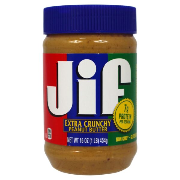 Jif Extra Crunchy Peanut Butter (16 oz)/12pk