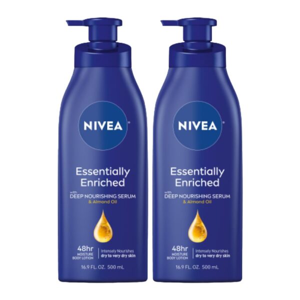 Nivea Essentially Enriched Body Lotion (16.9 oz, 2 Pack)/12pk