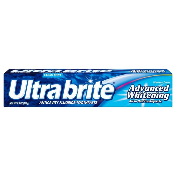 Ultra Brite Advanced Whitening Toothpaste Clean Mint (6 oz, 3 Pack)/24pk