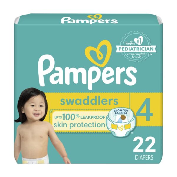 Pampers Swaddlers Diapers Size 4 (22 ct)/4pk