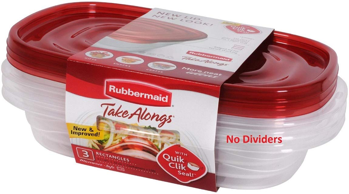Version 1.0.0 Rubbermaid Take Alongs Rectangle Containers (3 Count)/8pk - Image 1