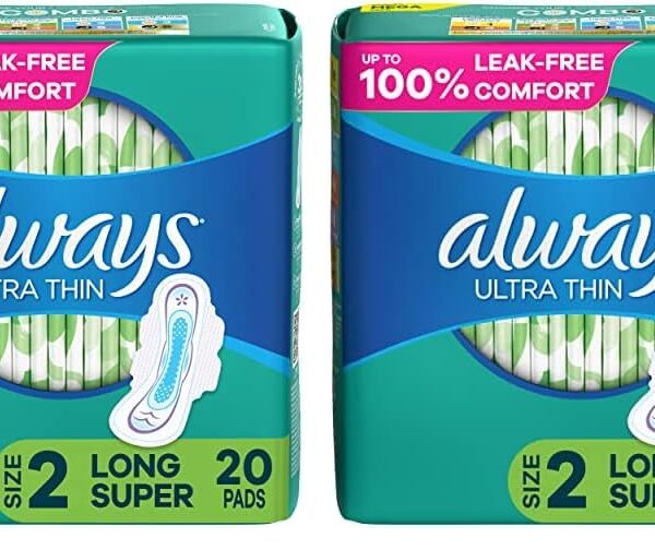 Always Ultra Thin Regular Pads Size 2 (20 ct, 2 pk)/12pk