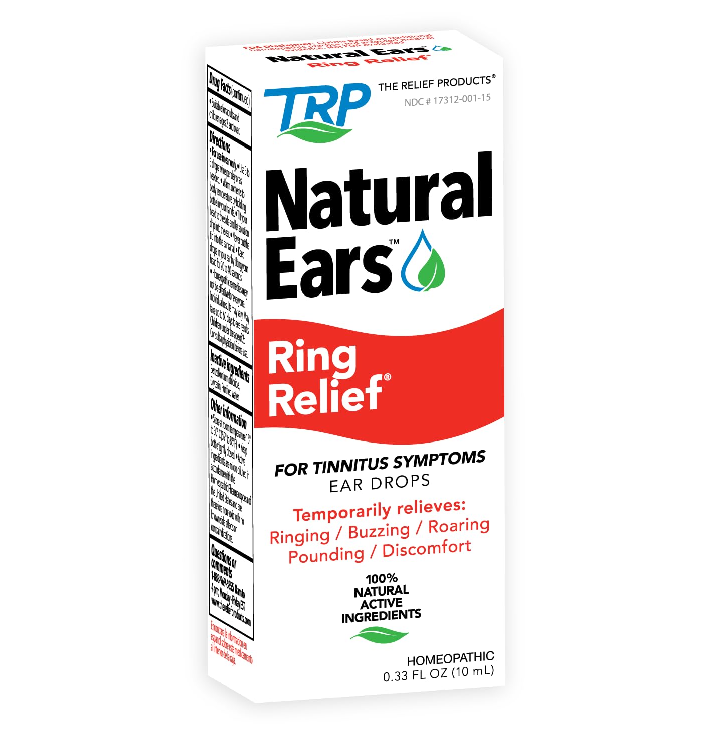 Version 1.0.0 Ring Relief Ear Drops (0.33 oz)/24pk - Image 1