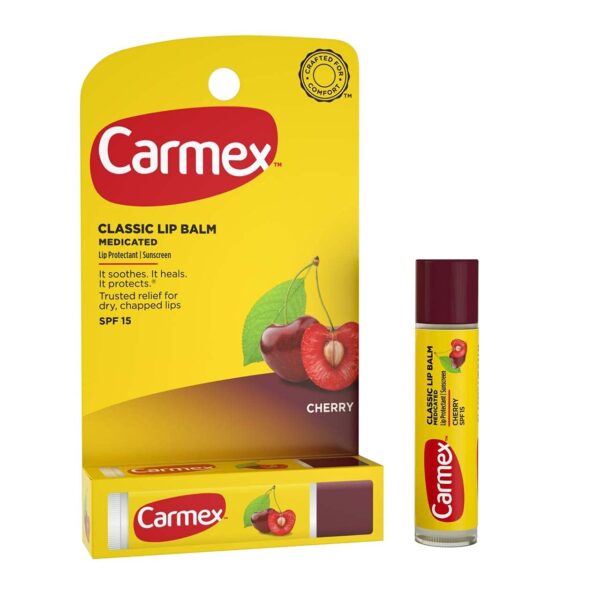 Carmex Lip Balm Cherry SPF 15 (0.15 oz, 5 Pack)/144pk