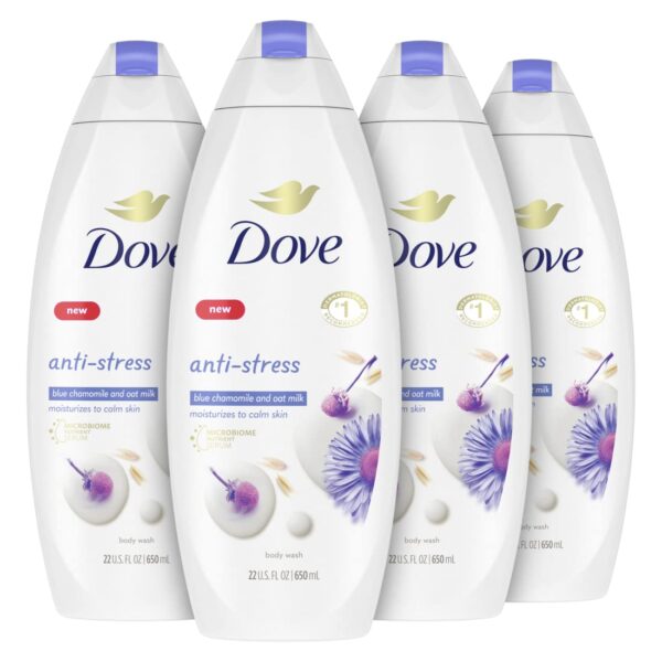 Dove Body Wash Blue Chamomile (22 oz, 4 Pack)/4pk