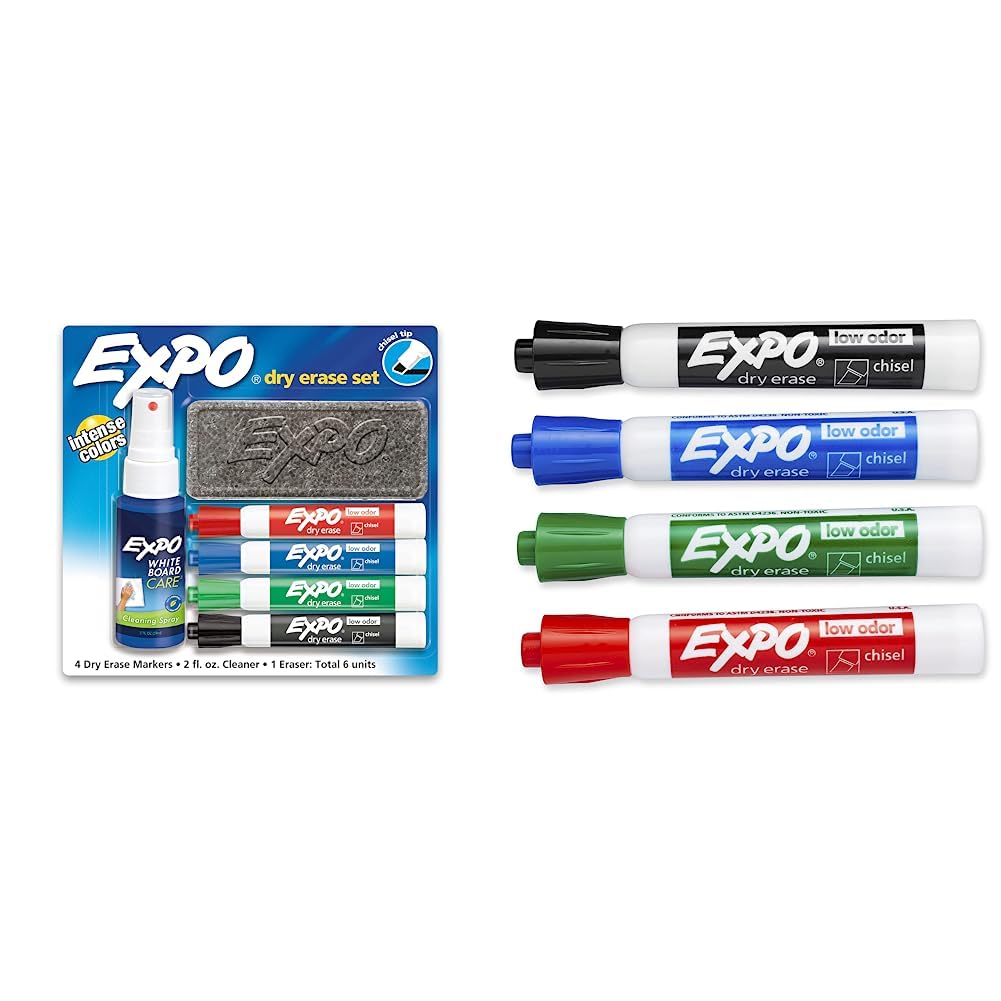 Version 1.0.0 EXPO Dry Erase Marker Starter Set + 4-Count Set/12pk - Image 1