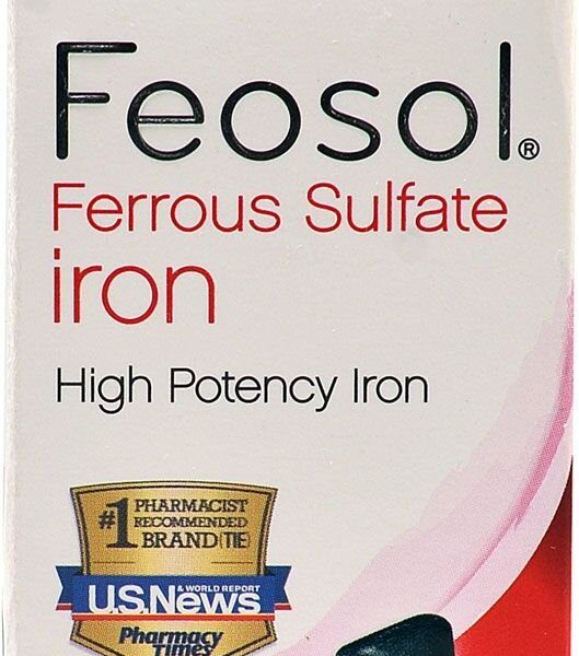 Feosol Ferrous Sulfate Iron Tablets (120 Count)/36pk