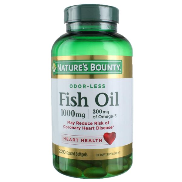 Nature's Bounty Fish Oil 1000mg (220 Softgels, 3 Pack)/12pk