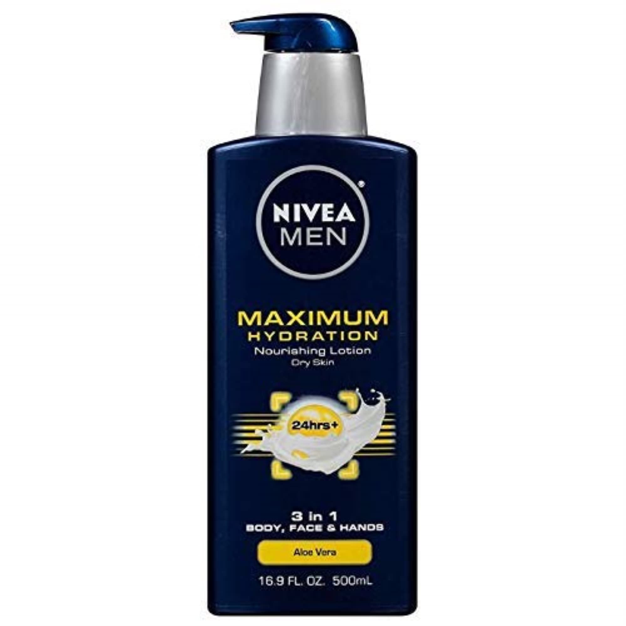 Version 1.0.0 NIVEA Men Maximum Hydration Lotion Aloe Vera (16.9 oz, Pack of 4)/12pk - Image 1