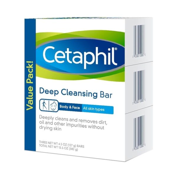 Cetaphil Cleansing Face & Body Bar (3 Count)/6pk
