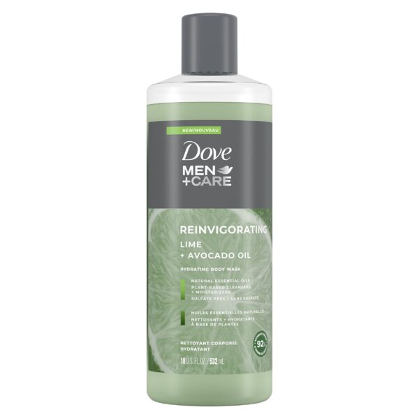 Dove Men+Care Lime & Avocado Body Wash (18 oz)/4pk