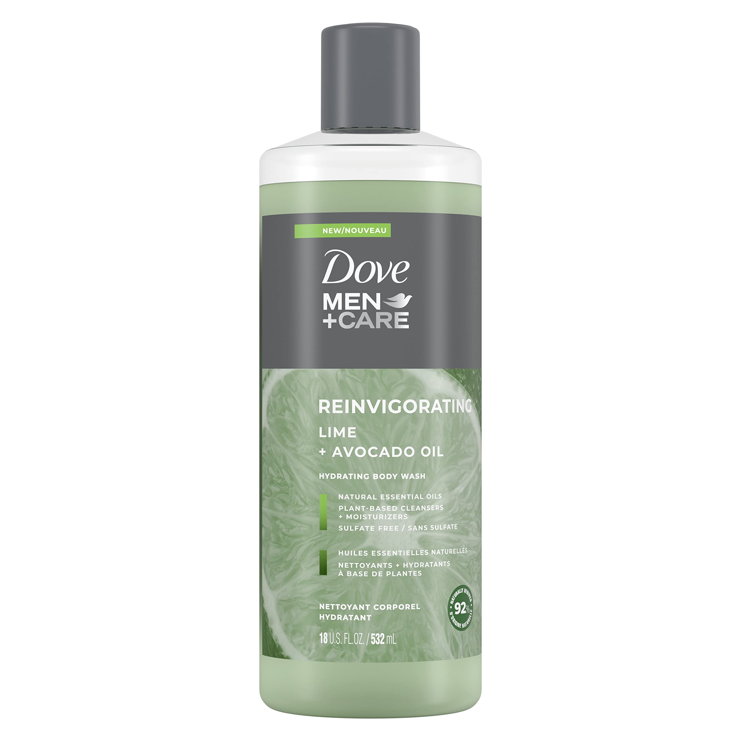 Version 1.0.0 Dove Men+Care Lime & Avocado Body Wash (18 oz)/4pk - Image 1
