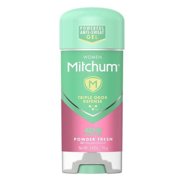 Mitchum Women Clear Gel Deodorant Powder Fresh (3.4 oz)/24pk
