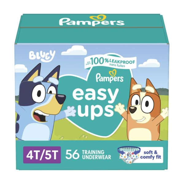Pampers Easy Ups Training Pants Bluey Size 4T-5T (56 Count)/1pk