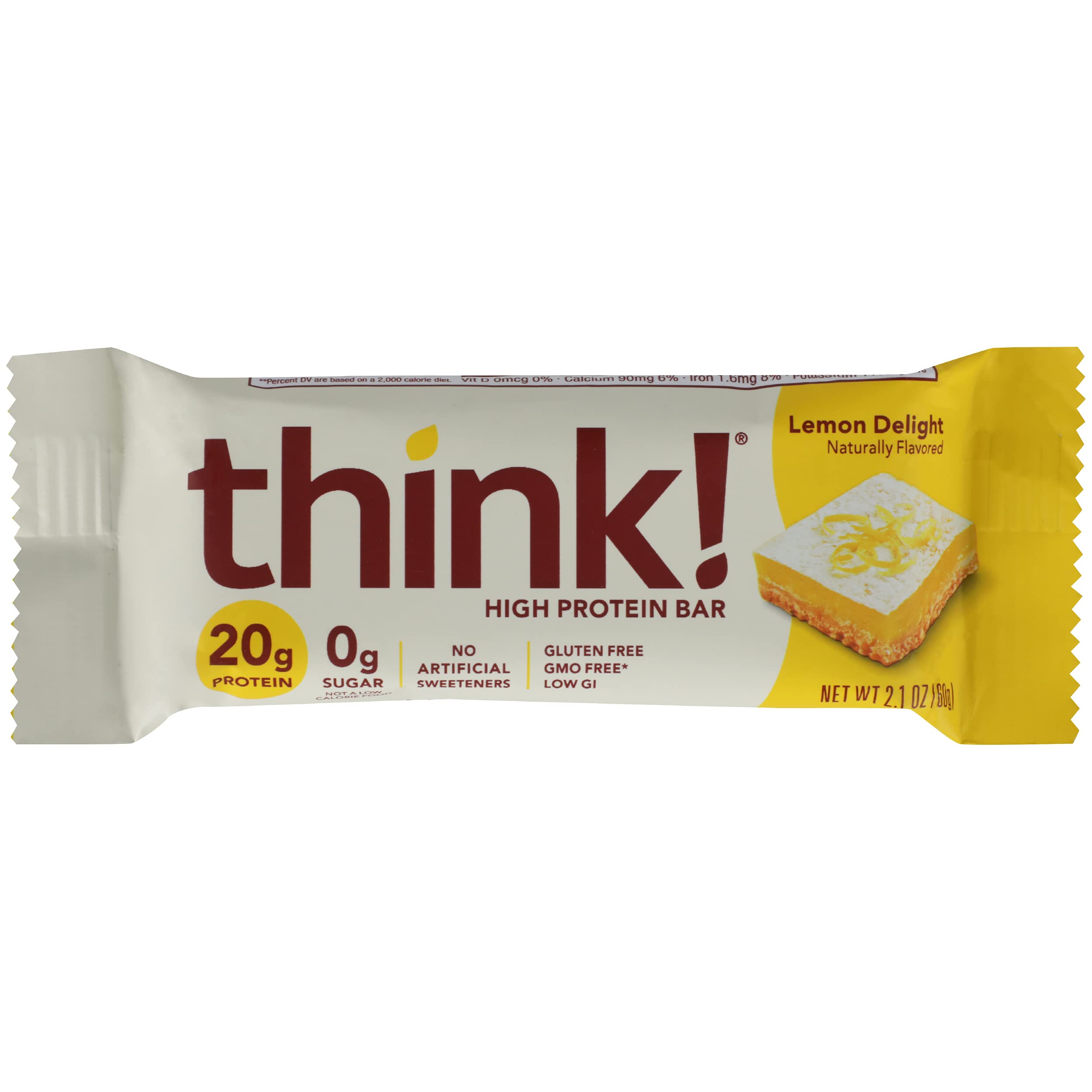 Version 1.0.0 think! High Protein Bars Lemon Delight (2.1 oz)/120pk - Image 1