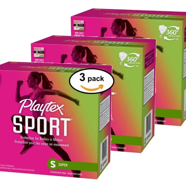 Playtex Sport Tampons Super Absorbency (36 ct, 3-pack)/12pk