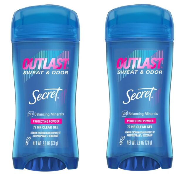 Secret Clear Gel Antiperspirant (2.6 oz, 2 Pack)/12pk