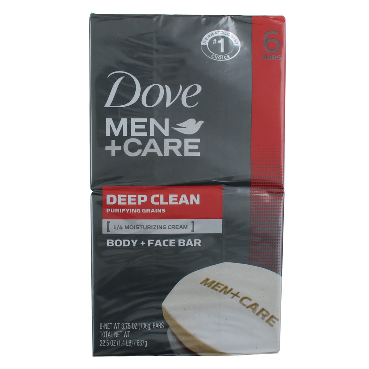 Version 1.0.0 Dove Men+Care Bar Soap Deep Clean (3.75 oz, 6 Bars)/12pk - Image 1